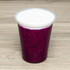 Clear Karat 30oz PP Plastic Flat Rim Extra Wide Cold Cups with purple drink