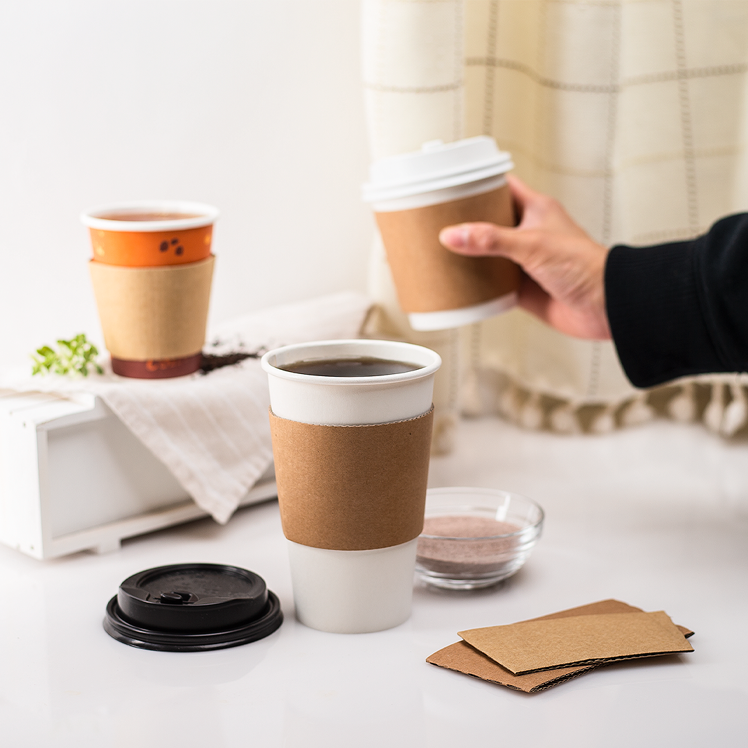 Paper Cup Sleeve 8 Oz (100 Units)