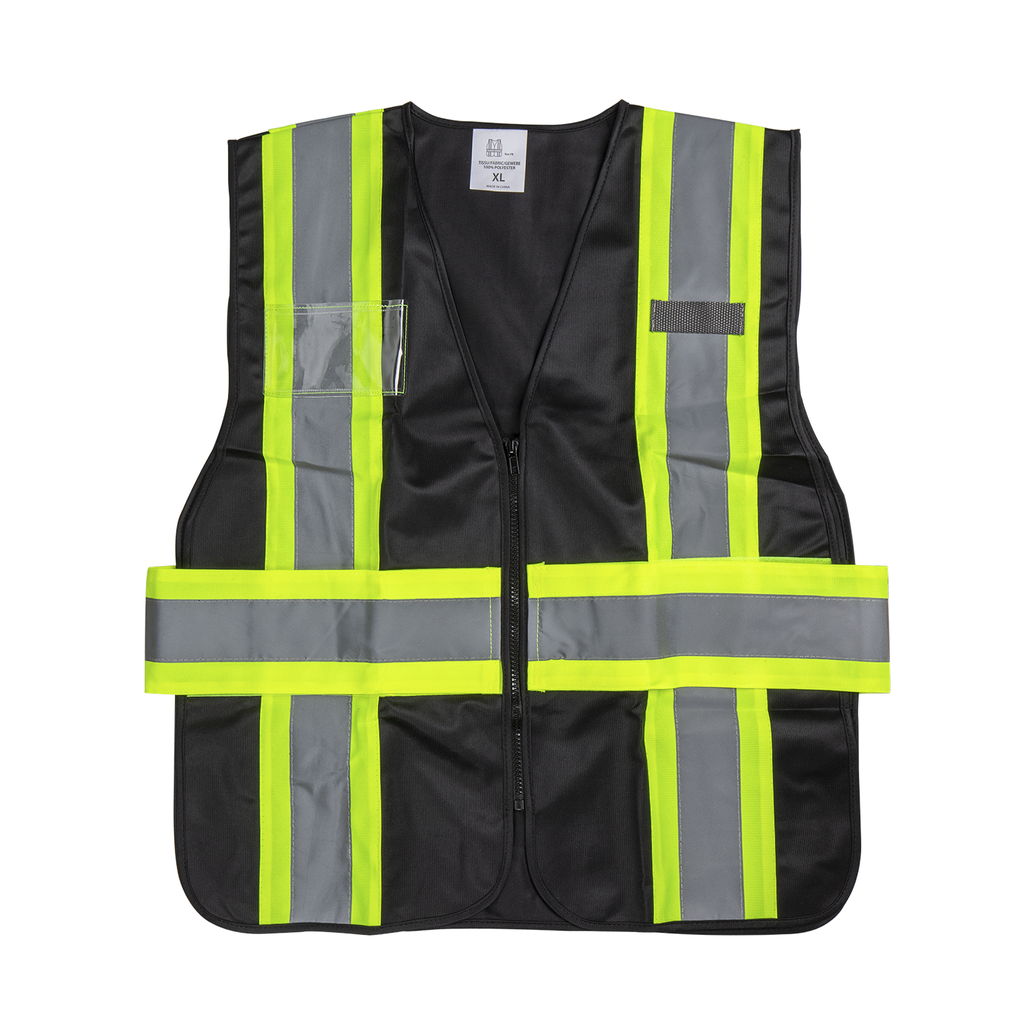 Karat High Visibility Reflective Safety Vest with Zipper Fastening (Bl –  LollicupStore
