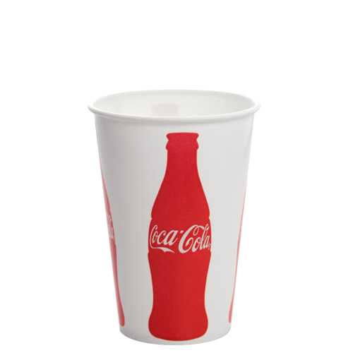 Karat C-KCP16 (Coke) 16 oz Paper Cold Cup (90mm Diameter), Coca-Cola Print (Pack of 1000)