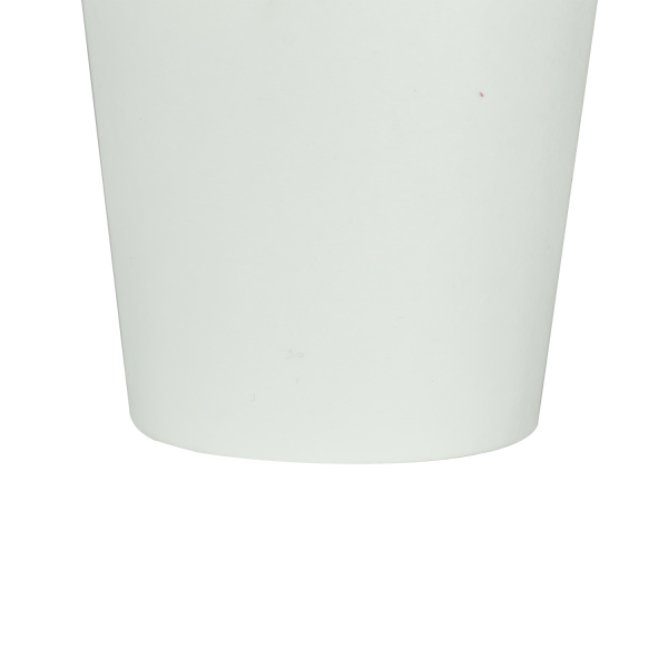 White Karat 9oz Paper Cold Cup (75mm) bottom edge