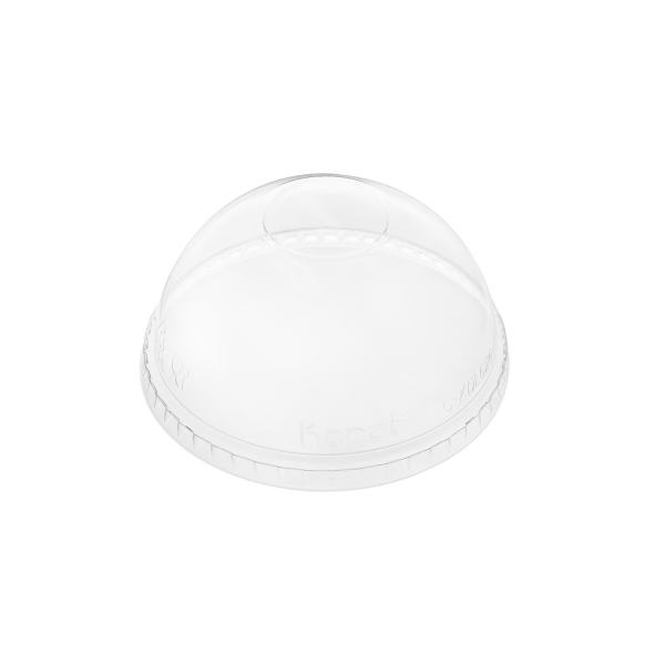 Solut 04629-0200 10 1/4 Clear Round Low Dome To-Go Plate Lid - 200/Case