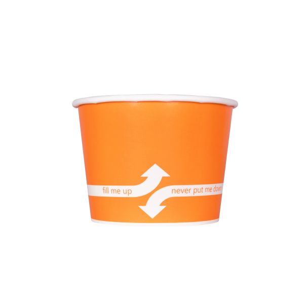 Orange Karat 12oz Food Container