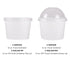 White Karat 12oz Food Containers with flat lid and dome lid