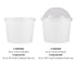 White Karat 16oz Food Containers with dome and flat lid