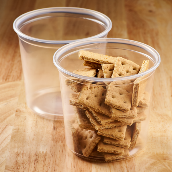 Karat 8 Oz Recyclable Polypropylene Deli Containers w/ Lids (Pack of 240) 