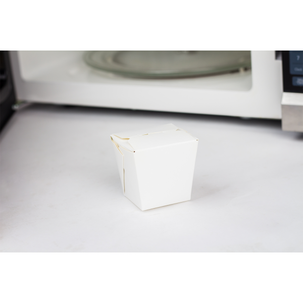 Karat 8 oz Food Pail / Paper Take-out Container, White - 450 pcs