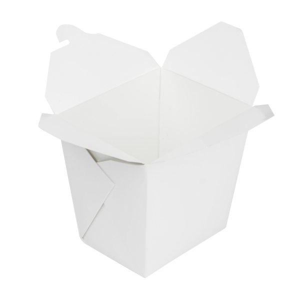 White Karat 32 oz Food Pail / Paper Take-out Container