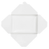White Karat 54 fl oz Fold-To-Go Box open