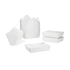 White Karat 54 fl oz Fold-To-Go Box stacked