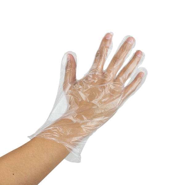 Disposable online polythene gloves