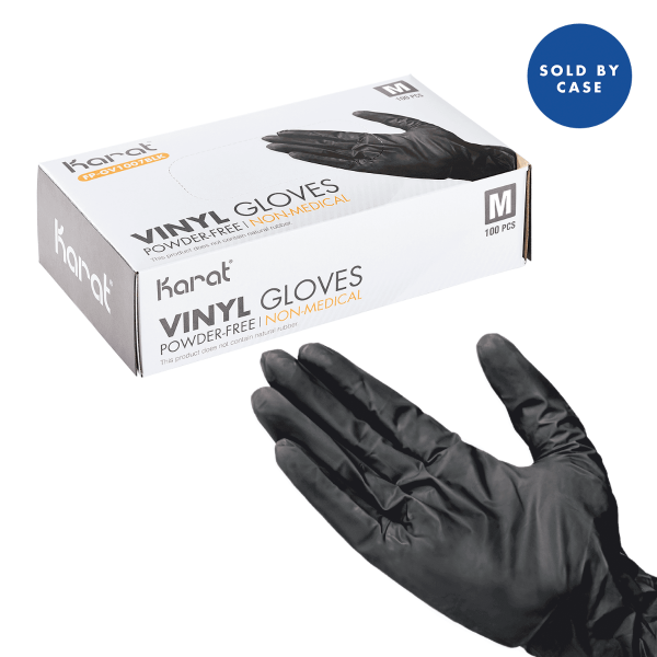 Powdered online vinyl gloves