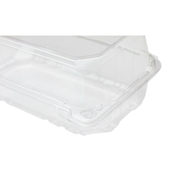 Clear Karat 9" x 5" PET Plastic Hinged Containers