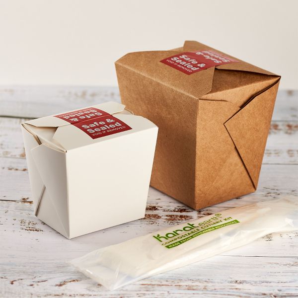 2 Compartment Meal To Go Container Tamper Evident | 260 PACK