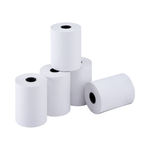White Karat 2 1/4" x 85' Thermal Paper Rolls
