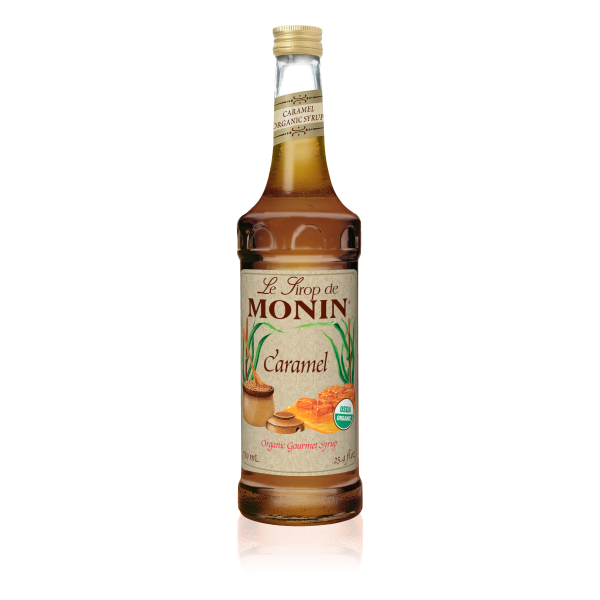 Monin Caramel Organic Syrup - Bottle (750mL)