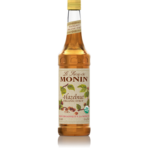 Monin Gluten Free and Vegan Premium Organic Syrup with Pump 750 ml