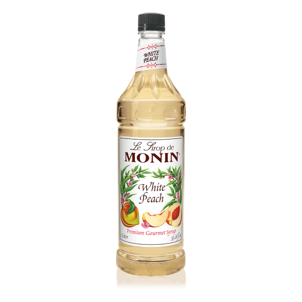 Monin White Peach Syrup - Bottle (1L)