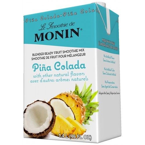 Monin Pina Colada Smoothie Mix in 46 oz carton
