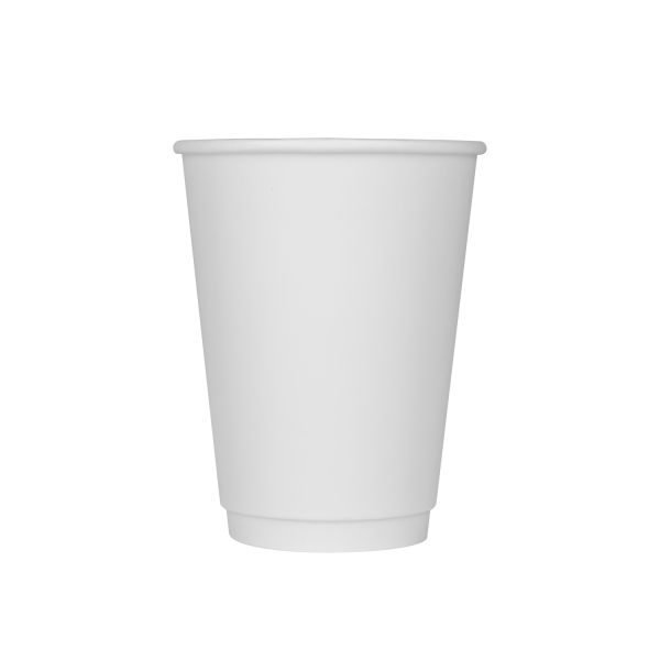 KARAT 12 OZ, WHITE PAPER INSULATED DOUBLE WALL HOT CUP (500)
