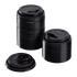 Black Karat 10-24 oz Sipper Dome Lid stacked
