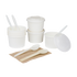 Karat Earth 8oz Eco-Friendly Paper Food Containers (90.8mm), White - 1,000 pcs