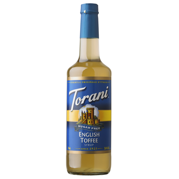 Torani Sugar Free English Toffee Syrup - Bottle (750mL)