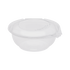Clear Karat 24 oz PET Plastic Tamper Resistant Hinged Salad Bowl with Dome Lid