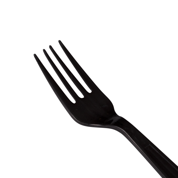 Karat PP Plastic Extra Heavy Weight Forks, Black - 1,000 pcs