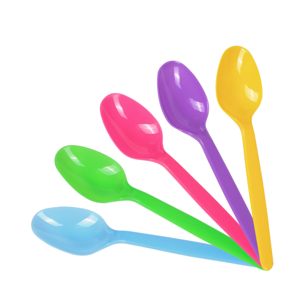 Karat PS Heavy Weight Tea Spoons - Rainbow - 1,000 ct