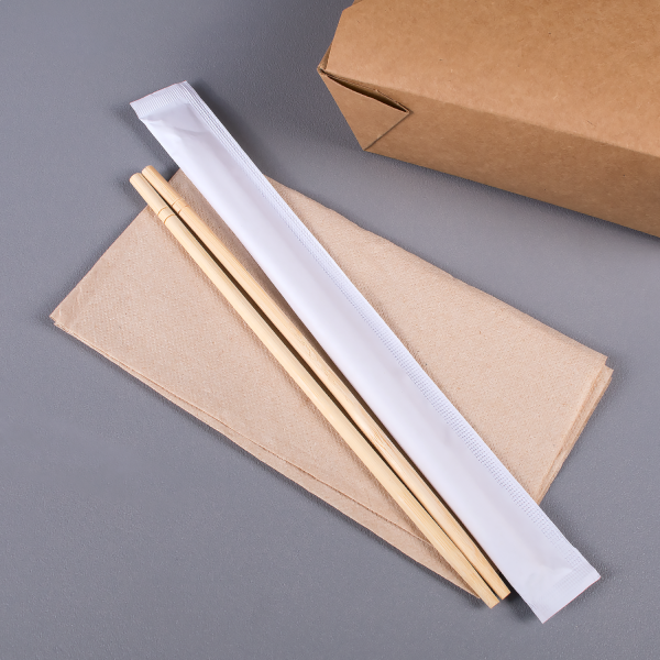 Karat 9" White Paper Wrapped Bamboo Chopsticks