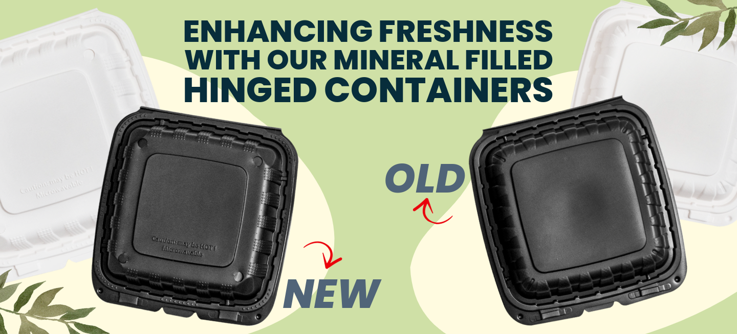 Enhancing Freshness with Our Mineral Filled Hinged Containers
