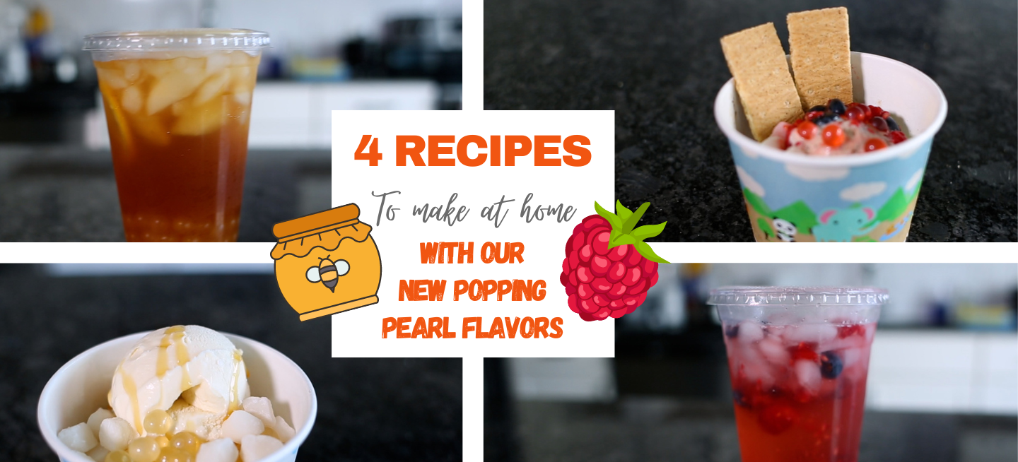 Introducing New Tea Zone Popping Pearl Flavors: Honey and Raspberry