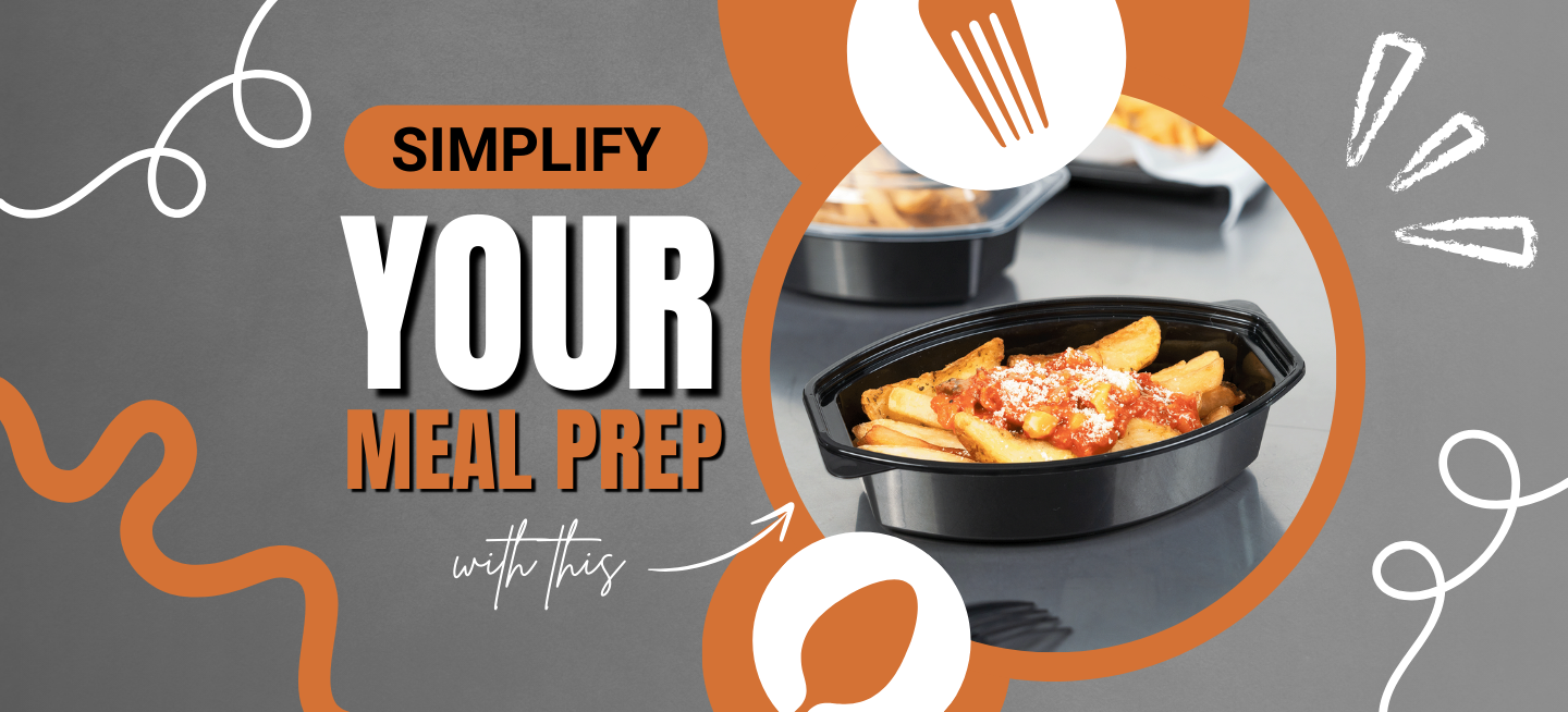 Simplify Your Meal Prep with Karat PP Microwaveable Oval Black Food Containers