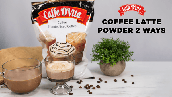 Coffee Latte Powder 2 Ways with Caffe D’Vita