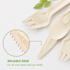 Karat Earth PFAS Free Bagasse Cutlery Kits (Knife, Fork, Soup Spoon, 2-ply Napkin), Paper Wrapped - 250 sets