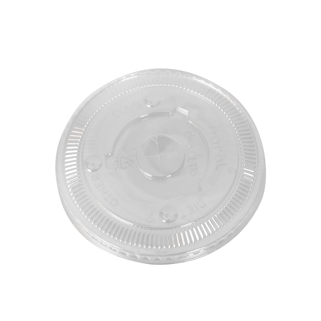 Karat 115mm PET Plastic Flat Lids - 1,000 pcs