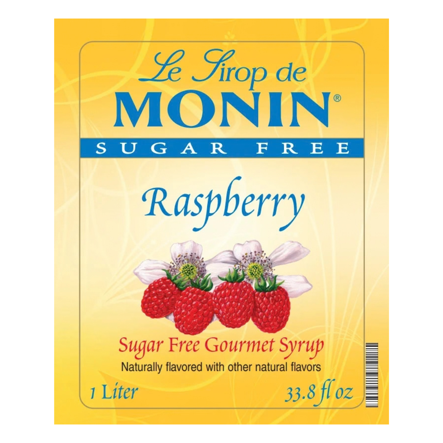Monin Sugar Free Raspberry Syrup - Bottle (1L)