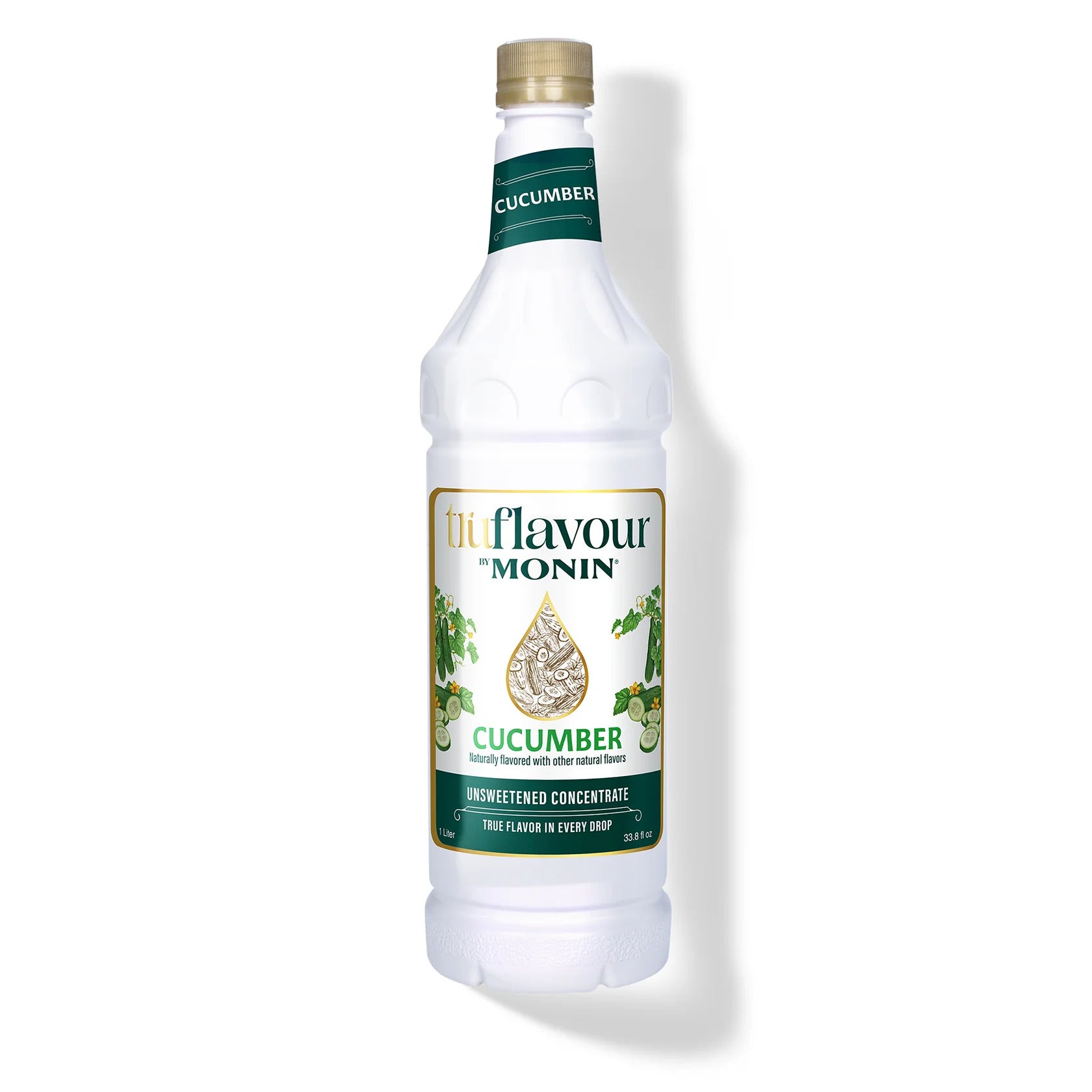 Monin TruFlavour Unsweetened Cucumber Concentrate - Bottle (1.0 L)
