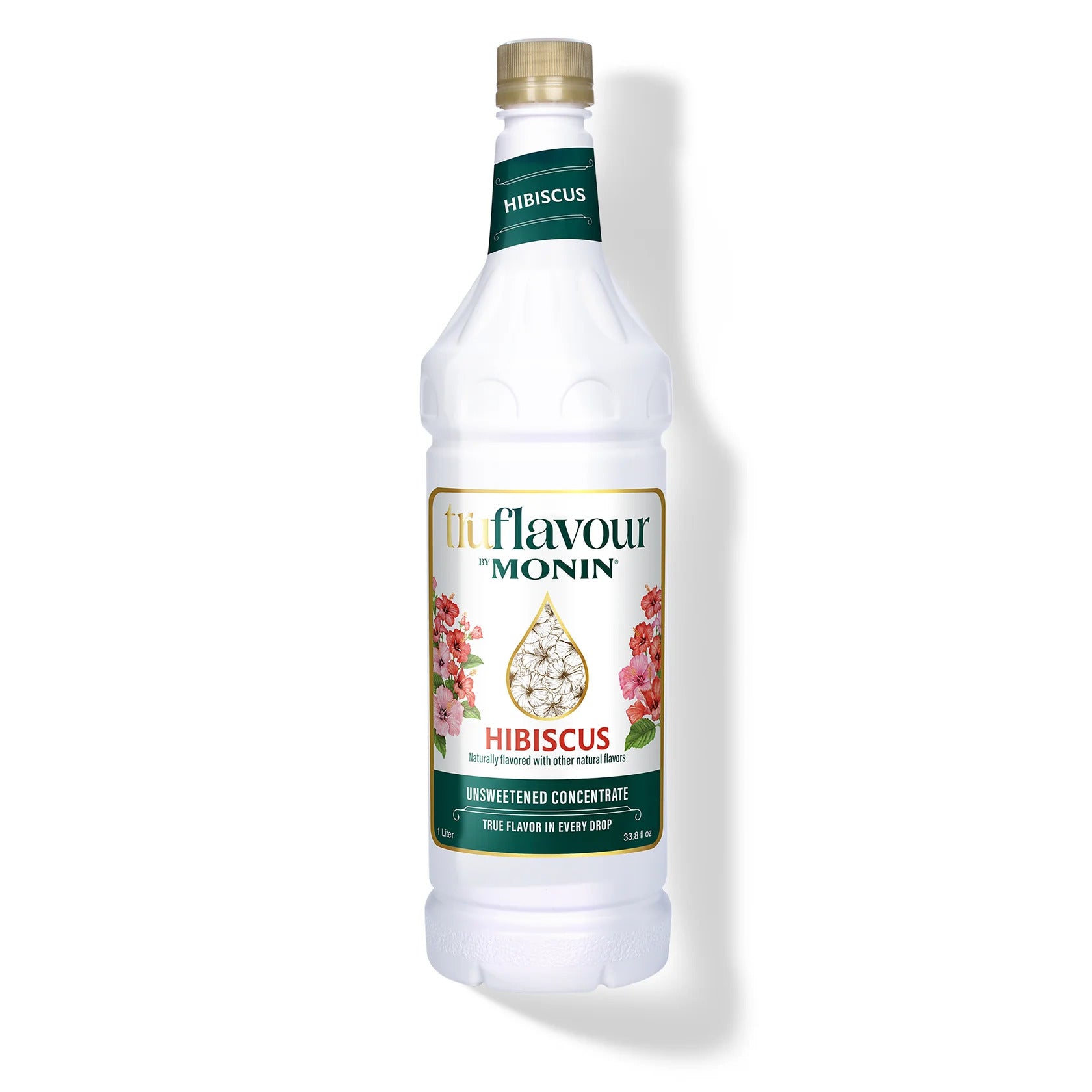 Monin TruFlavour Unsweetened Hibiscus Concentrate - Bottle (1.0 L)