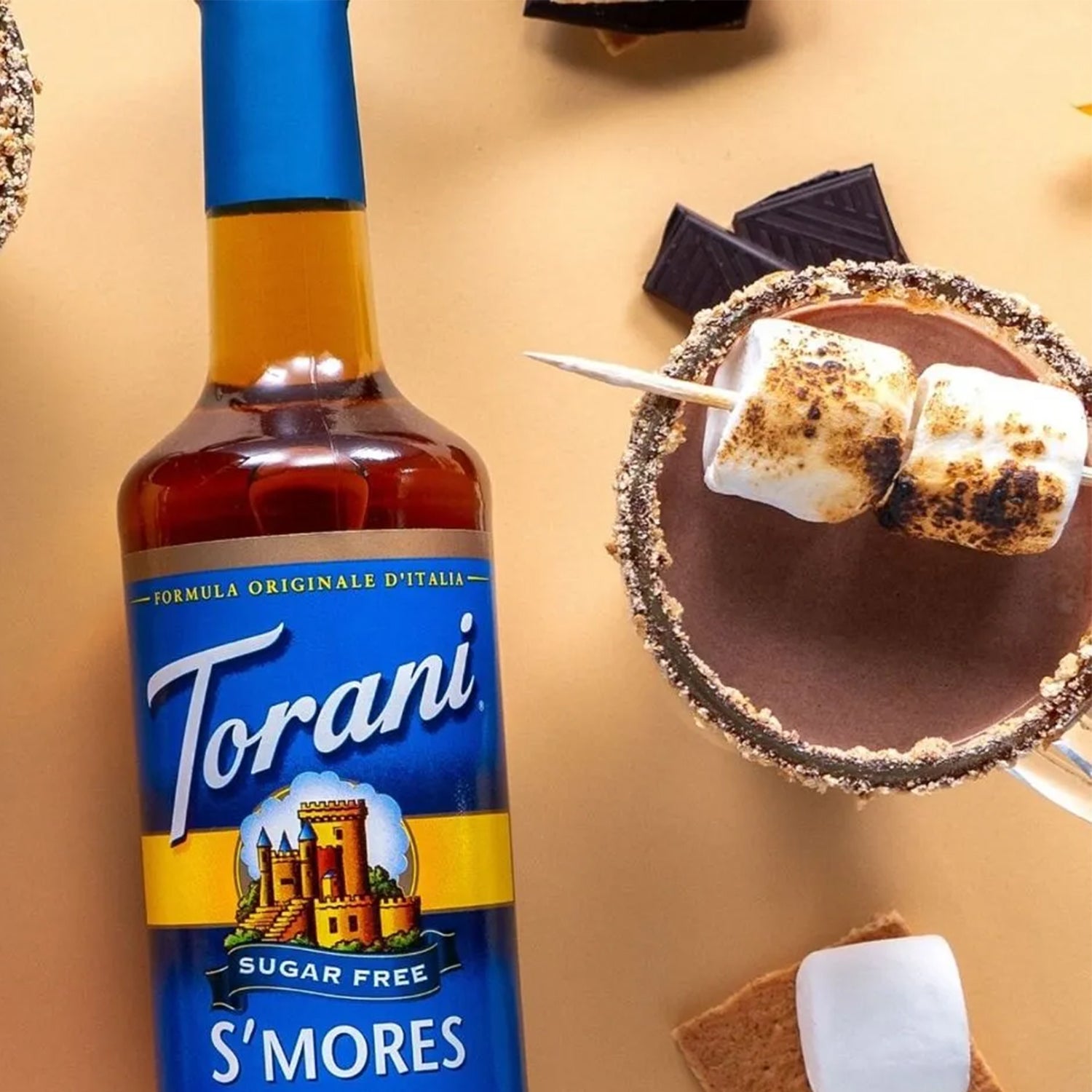 Torani Sugar Free S'Mores Syrup - Bottle (750mL)