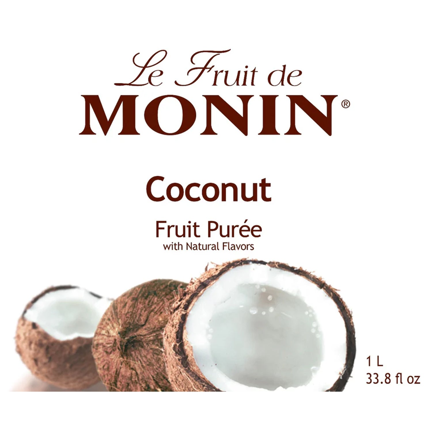 Monin Coconut Fruit Puree - Bottle (1L)