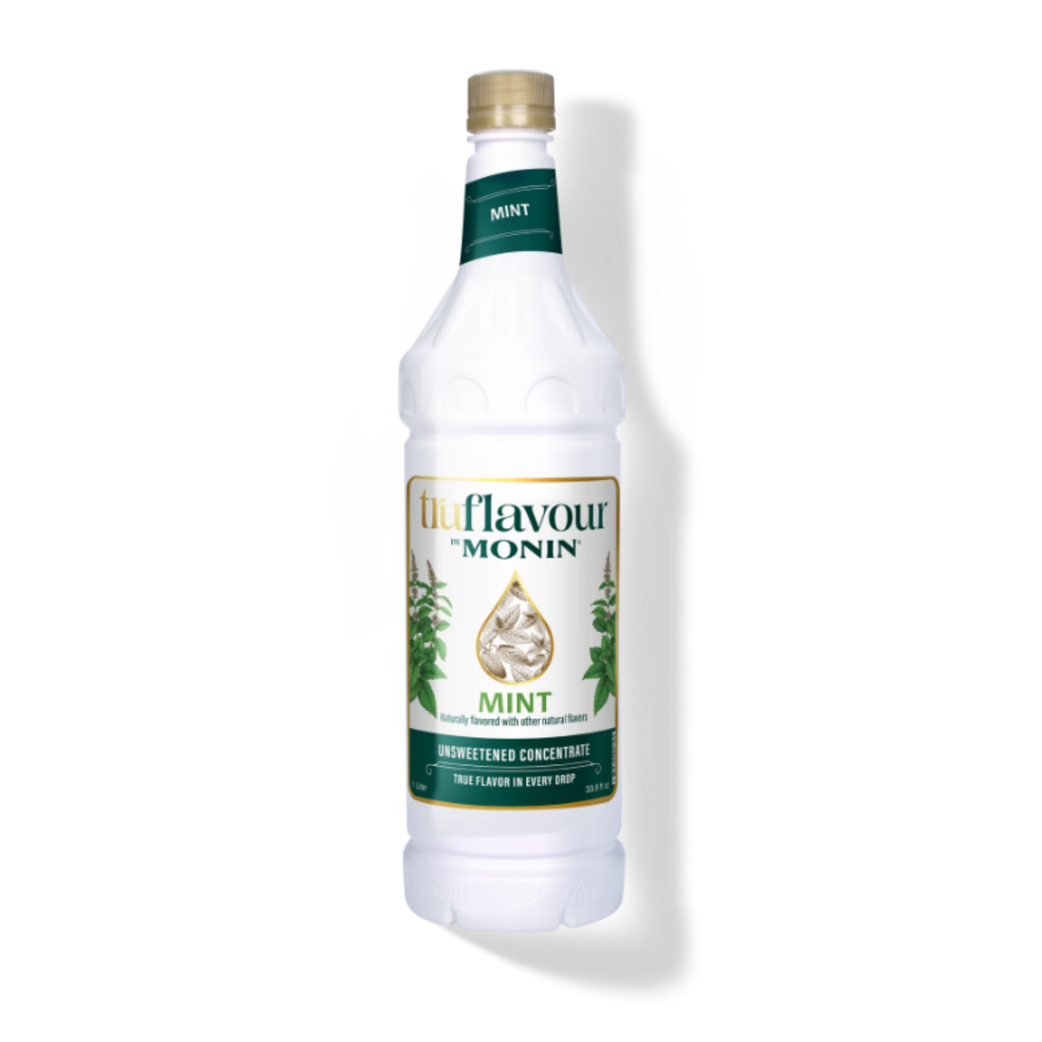 Monin TruFlavour Unsweetened Mint Concentrate - Bottle (1.0 L)