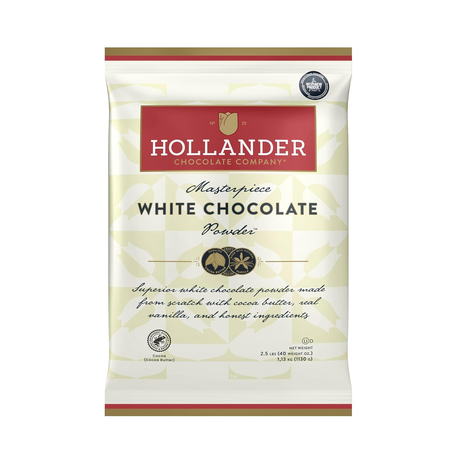 Hollander Sweet Ground White Chocolate Powder - Bag (2.5 lbs)