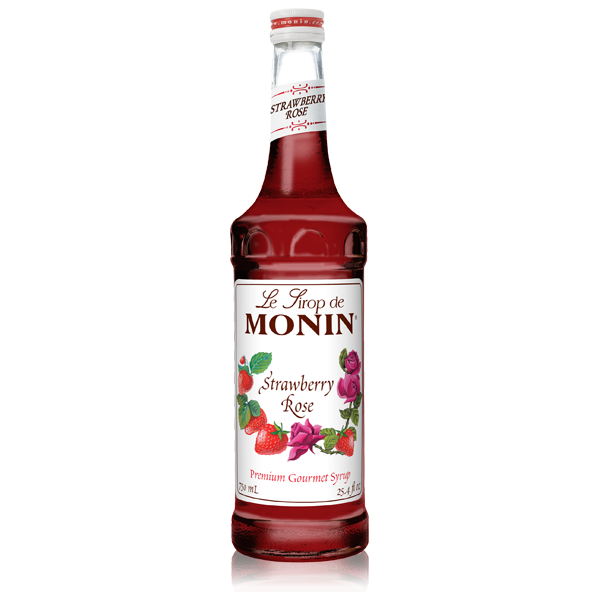 Monin Strawberry Rose Syrup - Bottle (750mL)