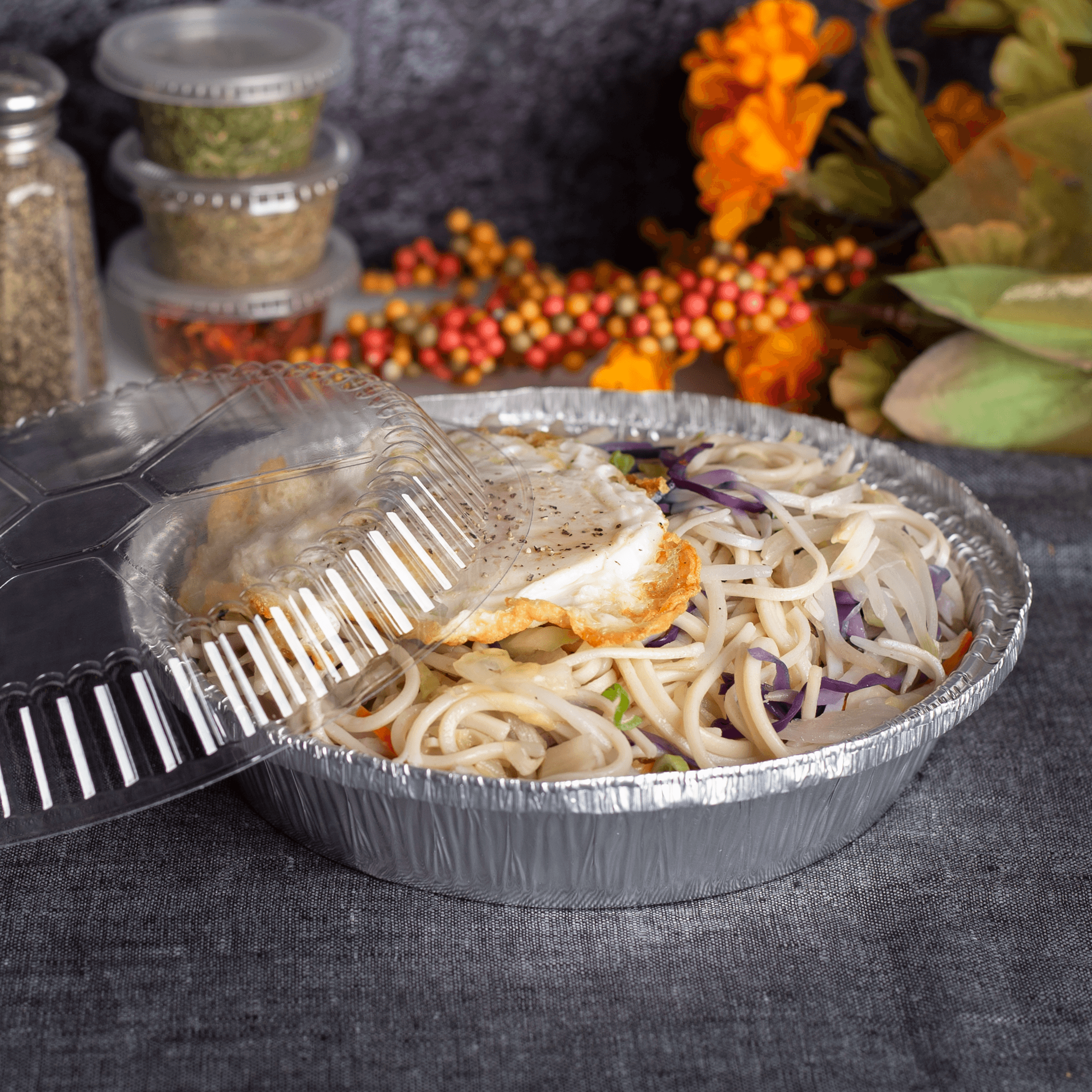 [500 ct] 7" OPS Dome Lids for Aluminum Pans