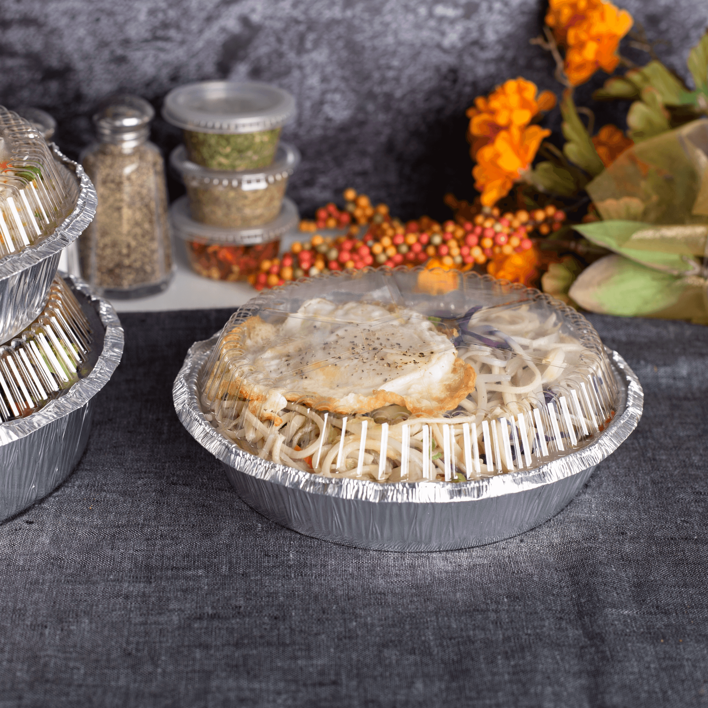 [500 ct] 7" OPS Dome Lids for Aluminum Pans