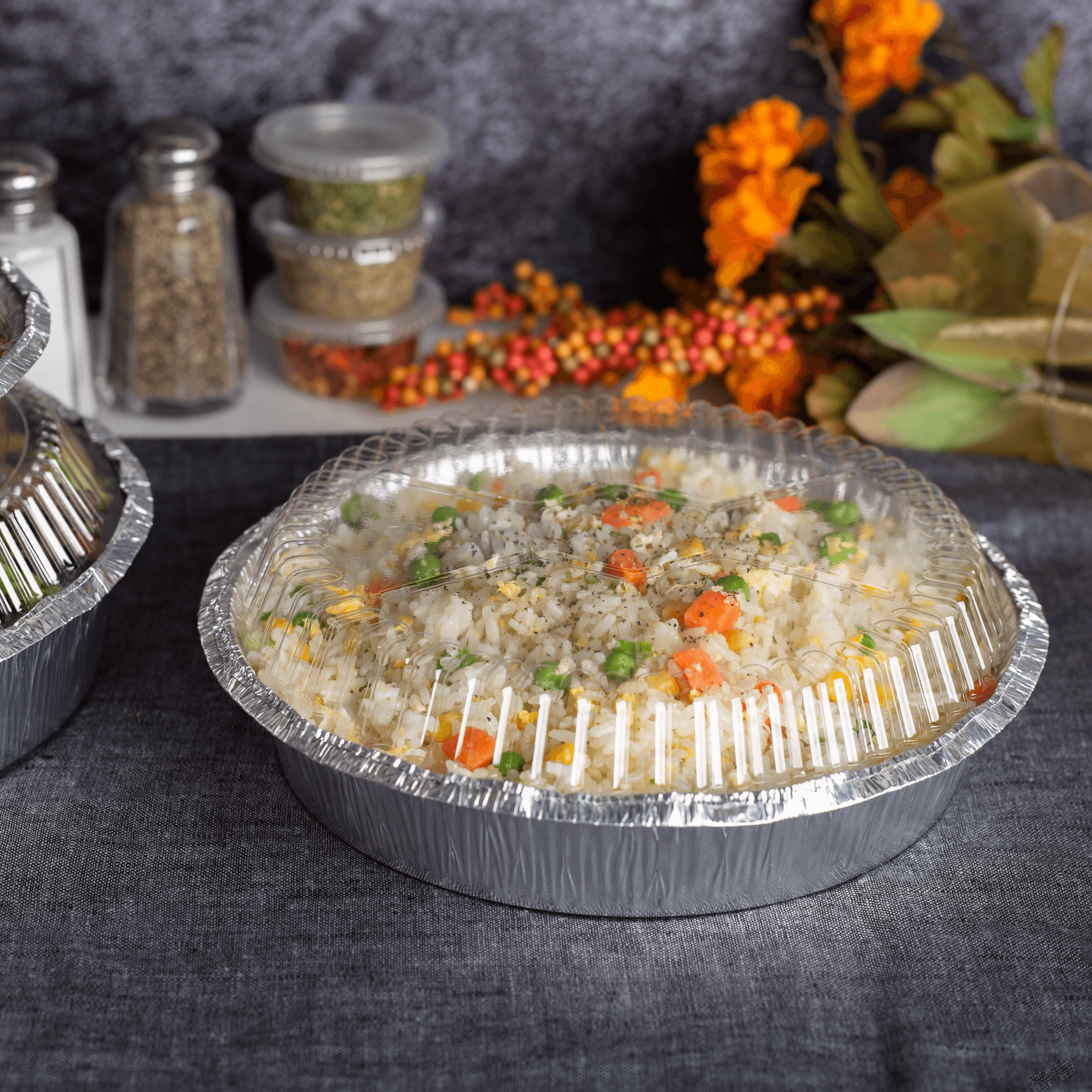 [500 ct] 8" OPS Dome Lids for Aluminum Pans