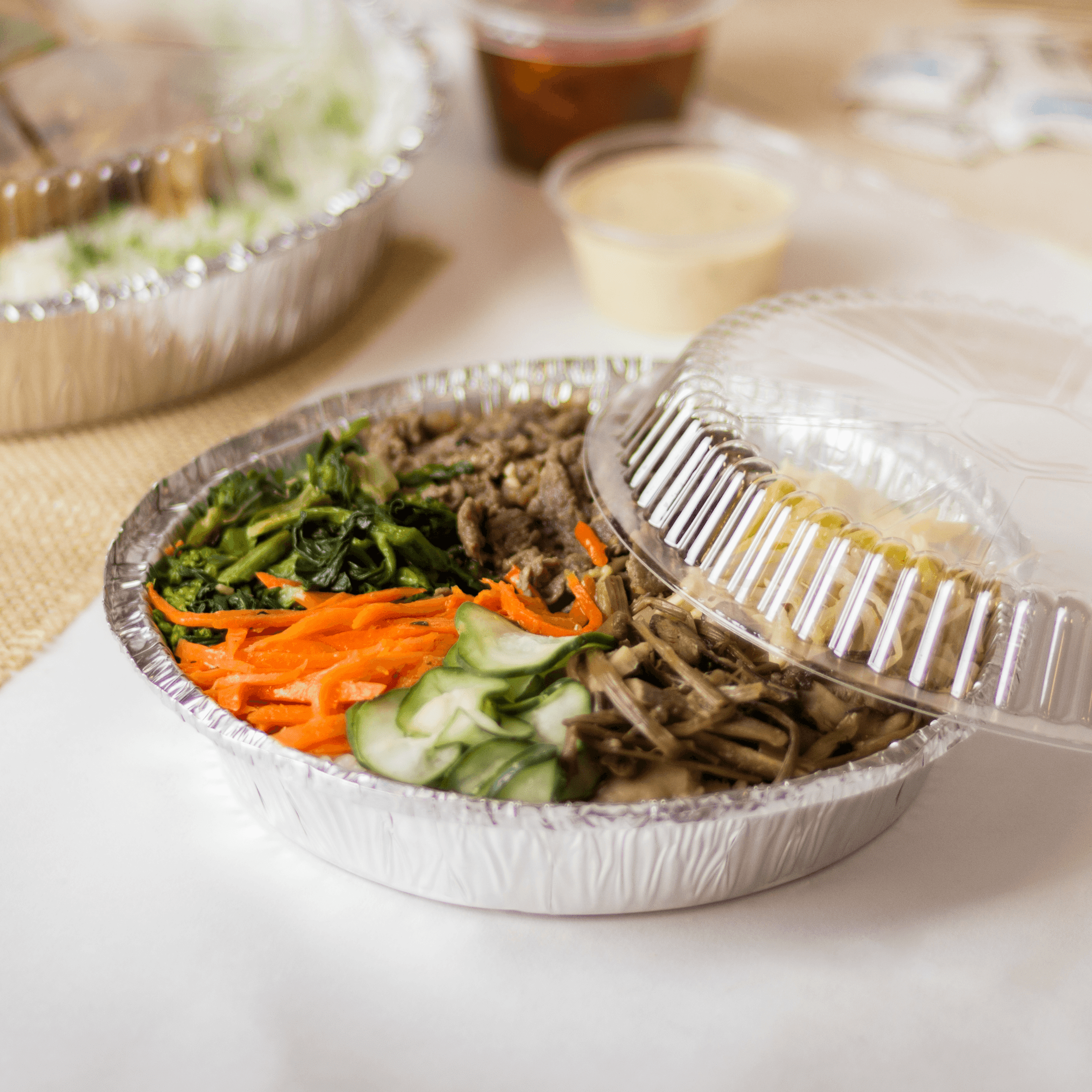 [500 ct] 8" OPS Dome Lids for Aluminum Pans