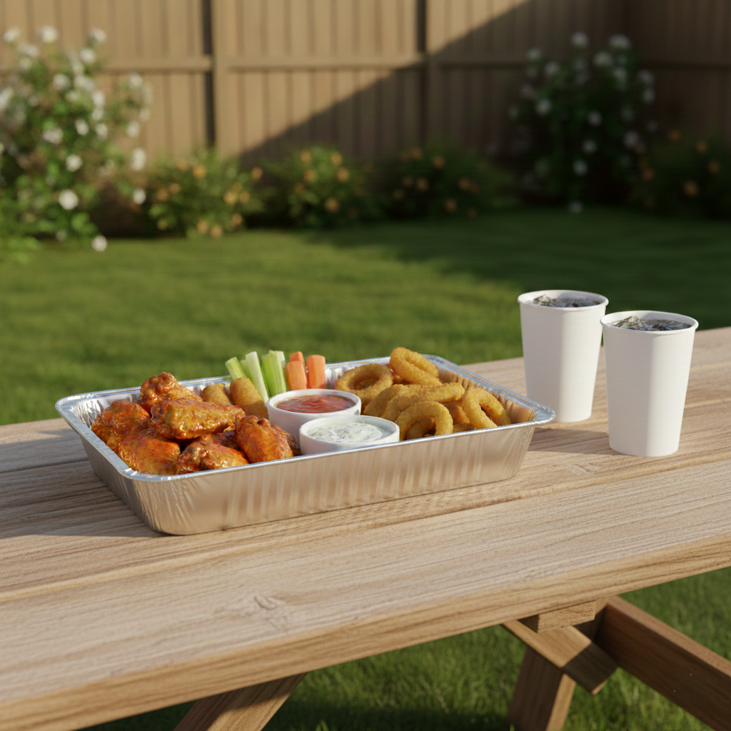 [50 ct] Full Size Heavy-Duty Aluminum Foil Steam Table Pan, Deep